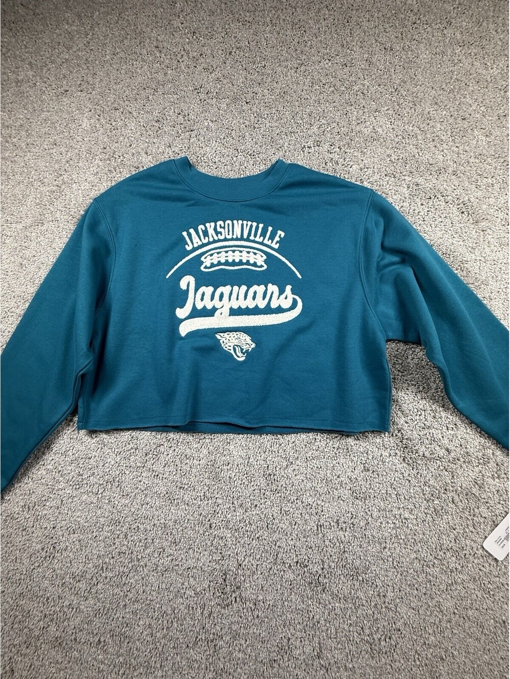NWT NFL Jacksonville Jaguars Women’s Cropped Sweatshirt Juniors Large